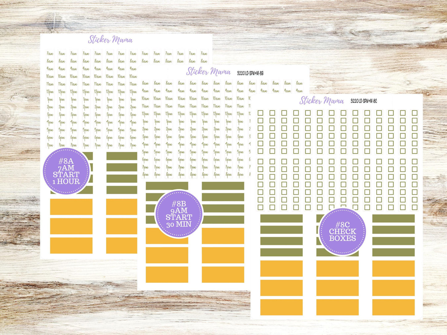 Laurel Denise Small Scout Planner Sticker Kit | Portrait Weekly + Monthly | Choose Your Month Fall | 3220 Sunflower Harvest | 6-26