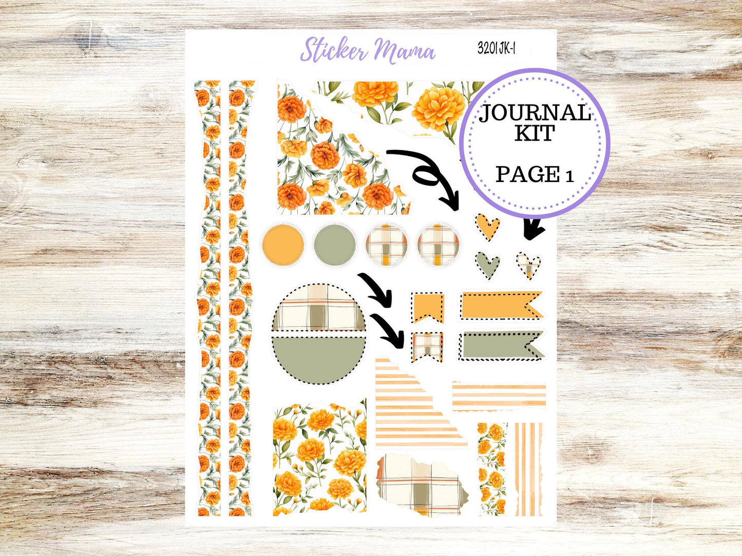 Journal Planner Sticker Kit | Fall Colors 3201