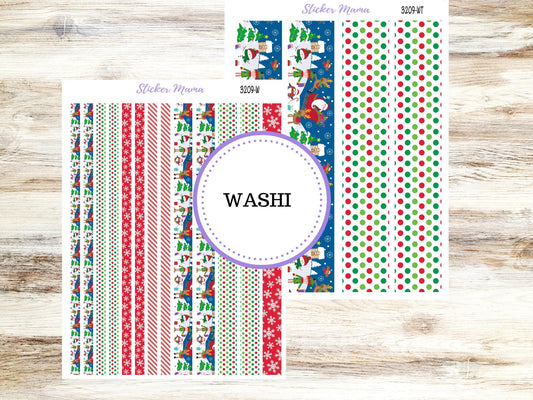 WASHI PLANNER STICKERS || 3209 || Jolly Pines || Washi Stickers || Planner Stickers || Washi for Planners