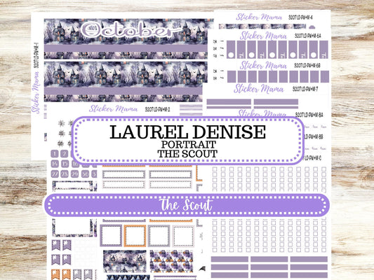 LD "The Scout" || PORTRAIT Weekly + Monthly Planner Kit #3207 || Haunted Haven || Laurel Denise Kit Portrait || Aug 25