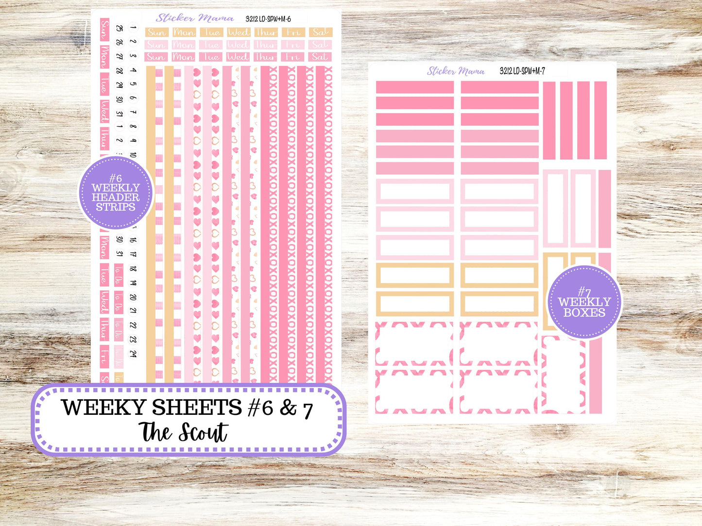 LD Small "The Scout" || PORTRAIT Weekly + Monthly Planner Kit #3212 || Love Notes || Laurel Denise Kit Portrait || February || 10-25
