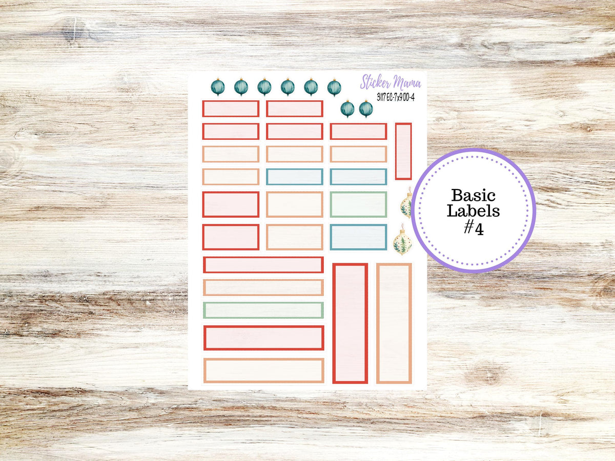 ERIN CONDREN Daily Duo Planner Kit DD-3117 || December  || Daily Duo Planner Sticker Kit || Erin Condren ||