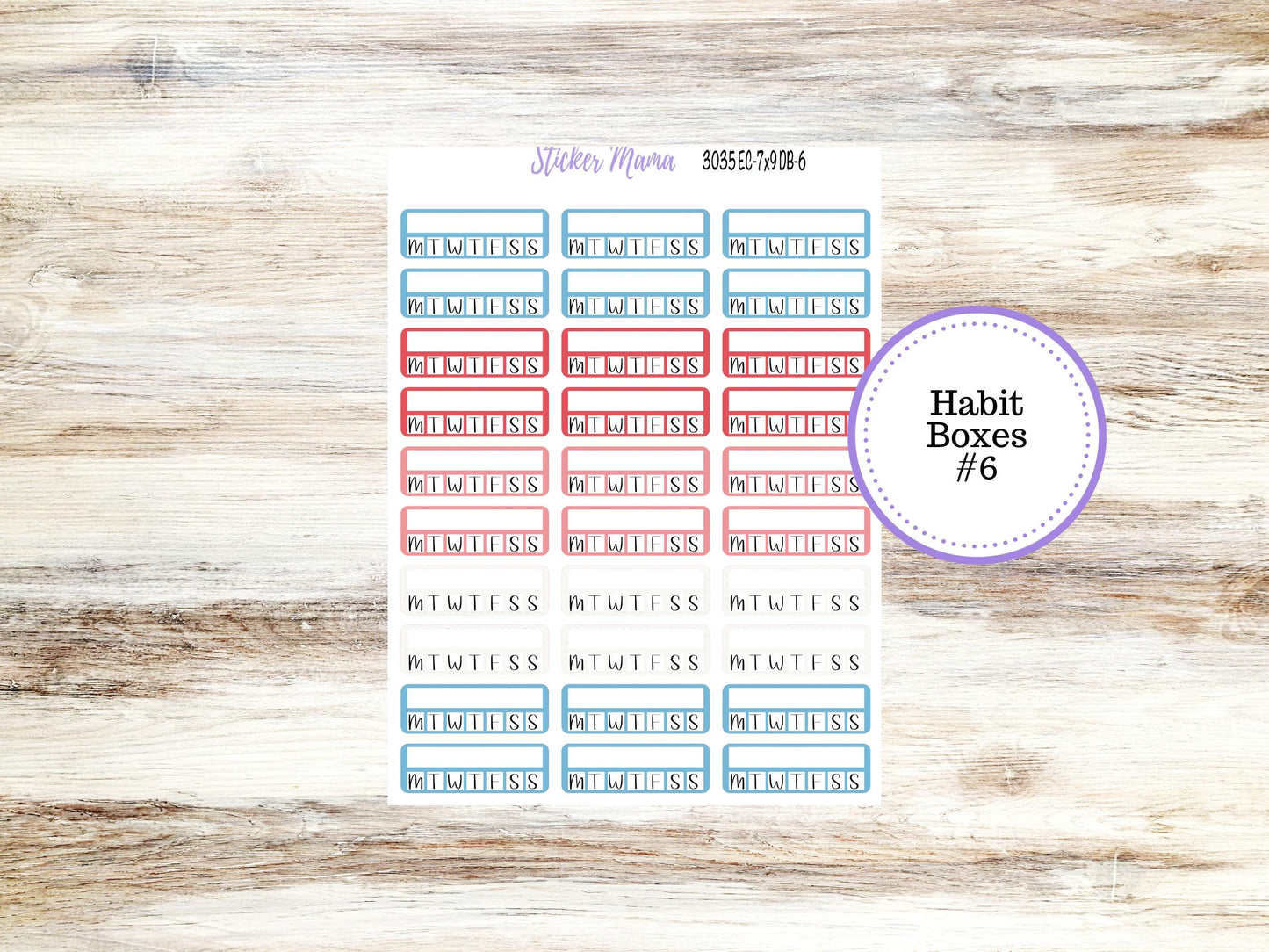 Erin Condren Dashboard Planner Sticker | Kit DB-3035 American Dream