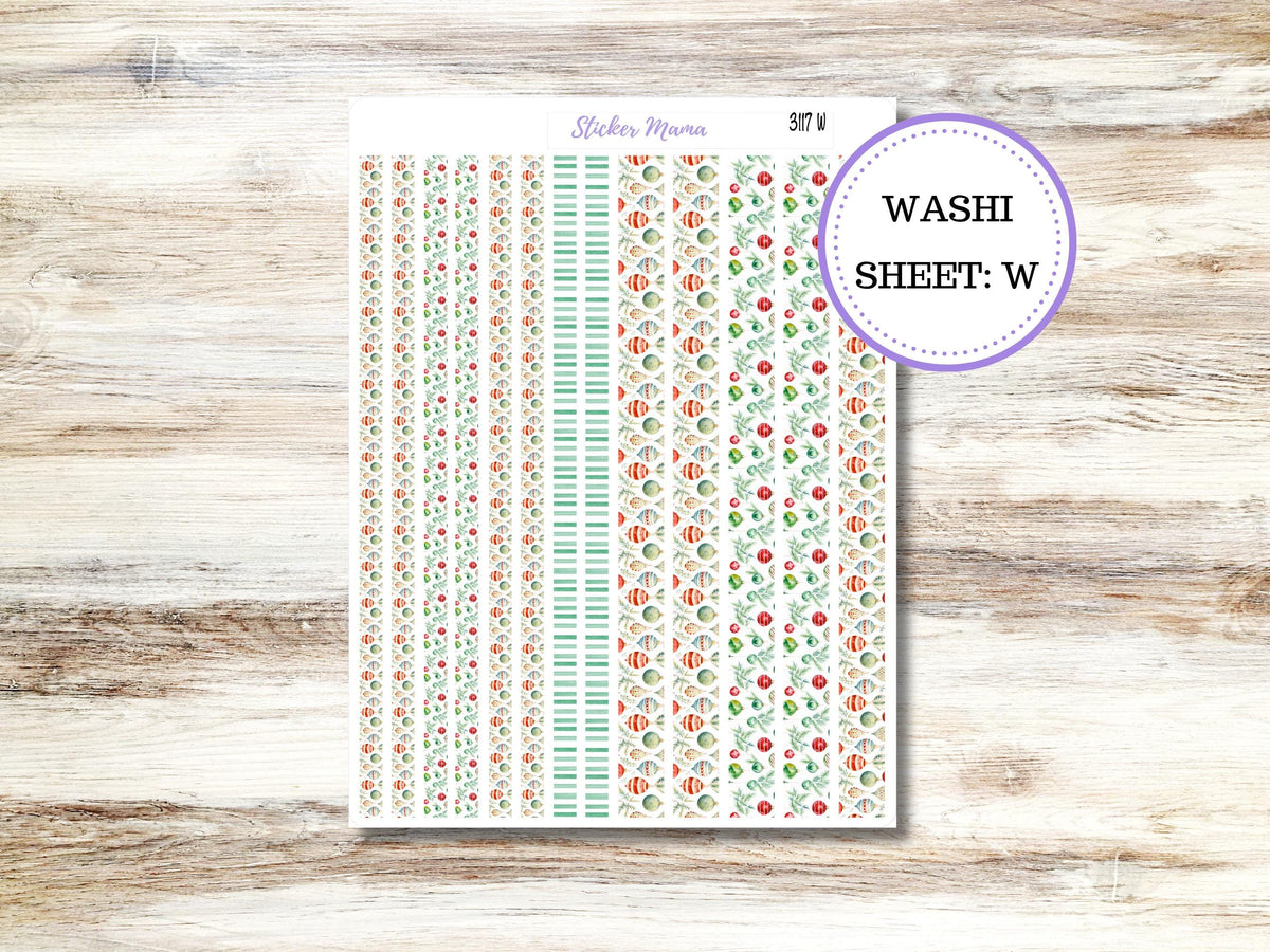 Washi 3117 | Jolly Jewels | Washi Planner Stickers | Christmas Washi