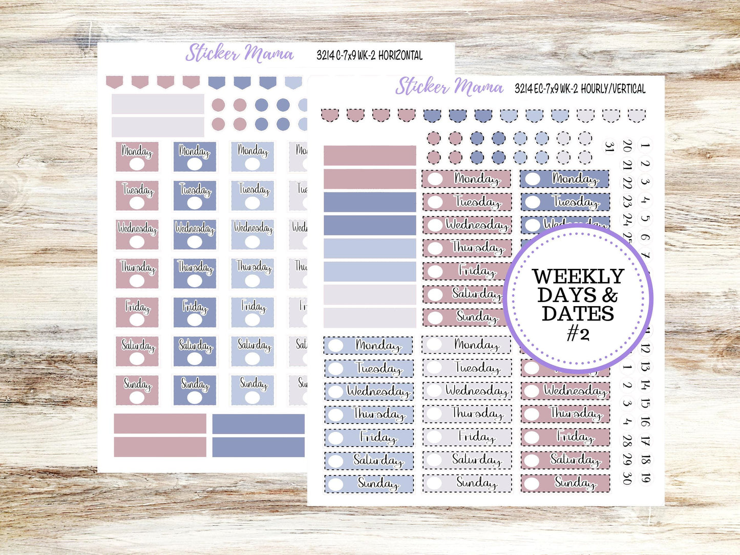 ERIN CONDREN WK-3214 || Peony Palace || Weekly Planner Kit || Erin Condren || Hourly Planner Kit || March Vertical Planner Kit