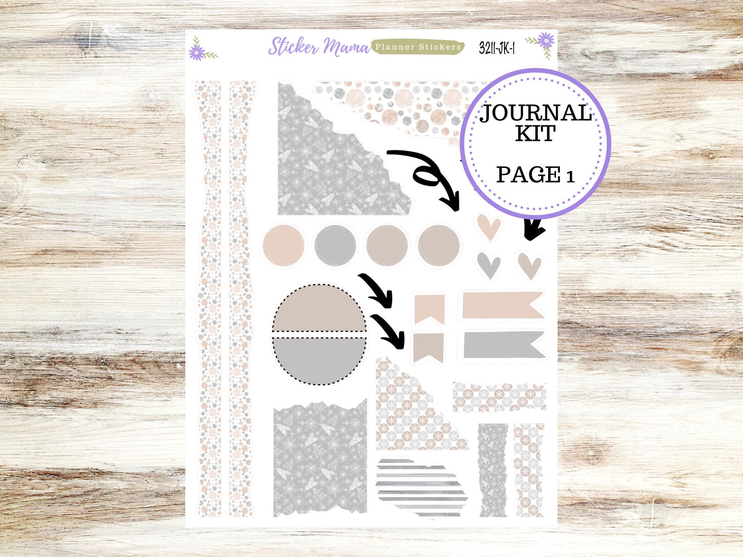 JOURNALING KIT  || #3211 ||  Pastel Wonderland  || Journal Planner || Planner Stickers || Journal Stickers