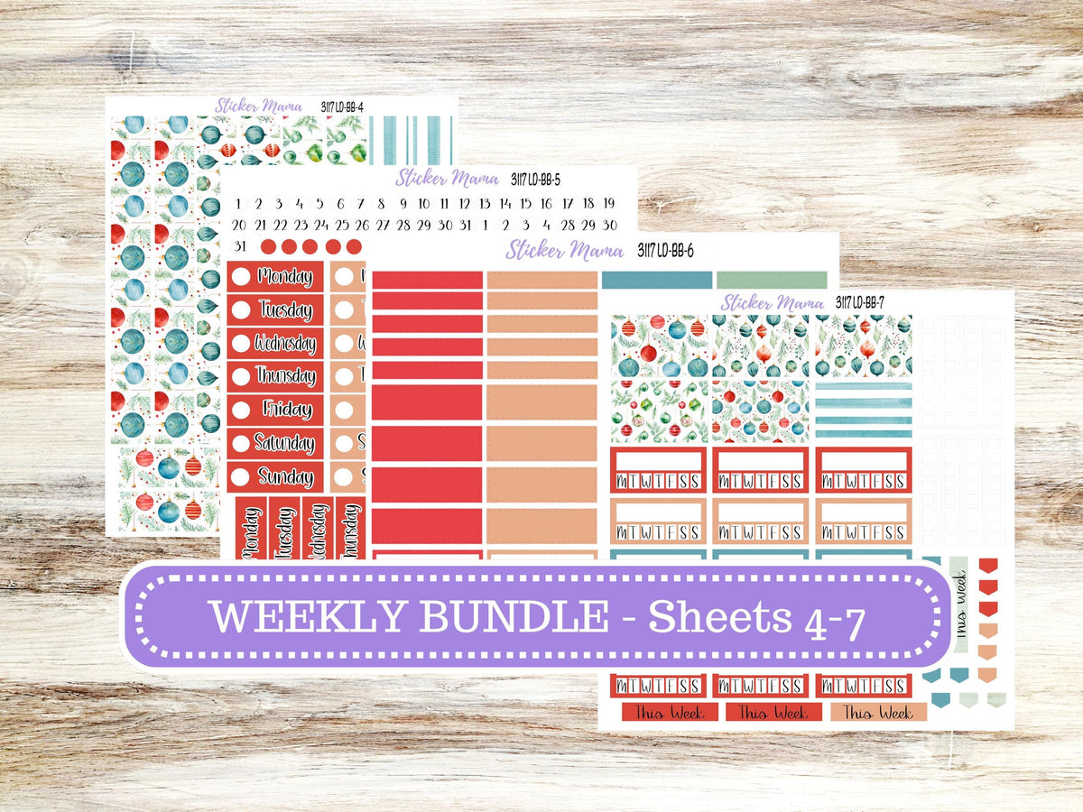 Laurel Denise Mae and Kristy Planner Sticker Kit | Book-Bound | BookBound | #3117 December |  9-25