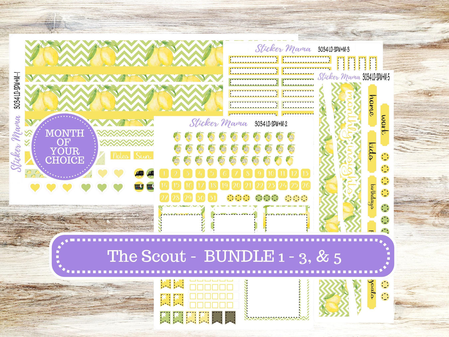 LD Small "The Scout" || PORTRAIT Weekly + Monthly Planner Kit #3034 || Fresh Squeeze || Laurel Denise Kit Portrait  || 11-25