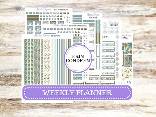 ERIN CONDREN WK-3122 || Vintage Bloom || Weekly Planner Kit || Erin Condren || Hourly Planner Kit || Vertical Planner Kit