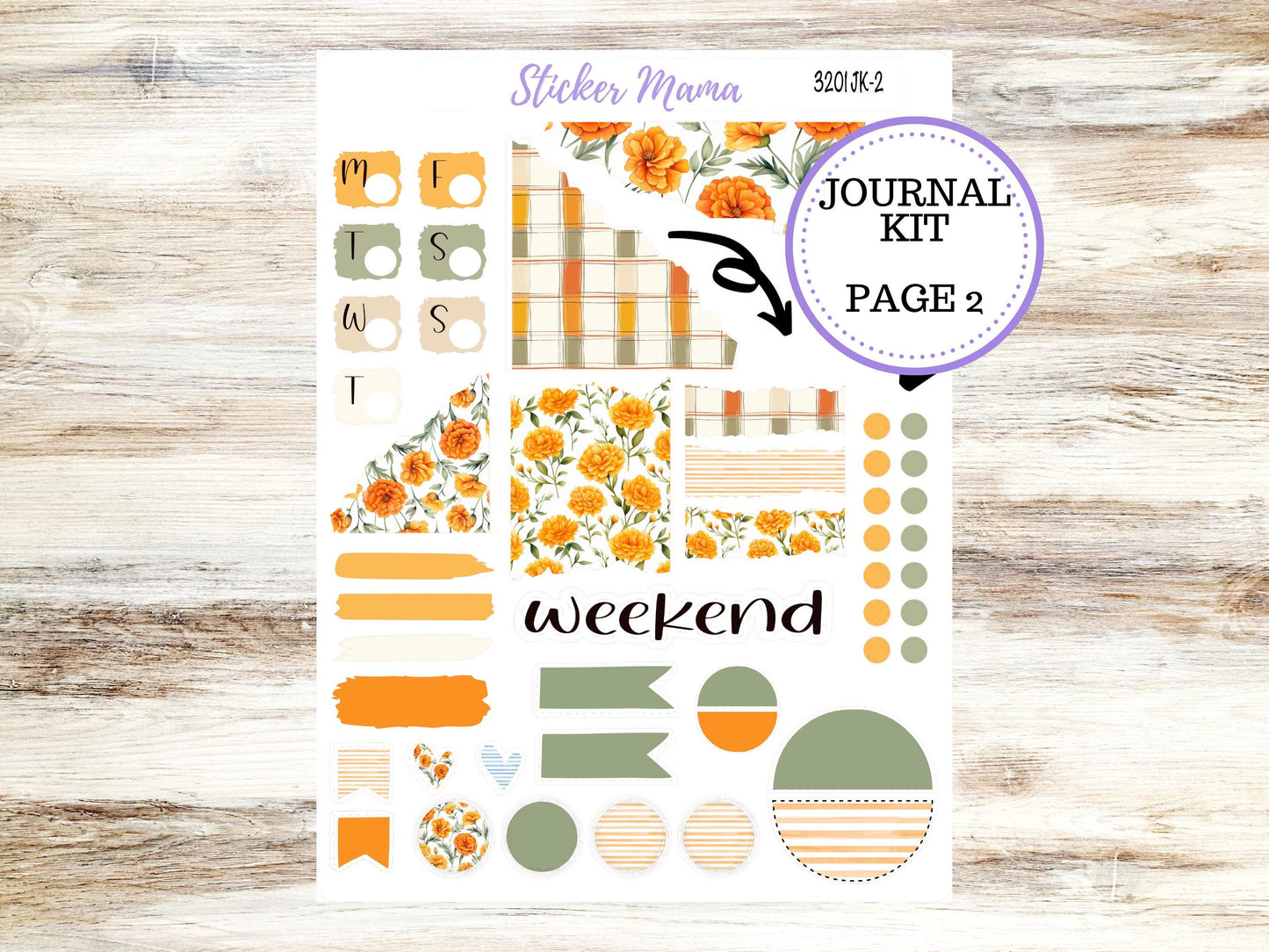 Journal Planner Sticker Kit | Fall Colors 3201